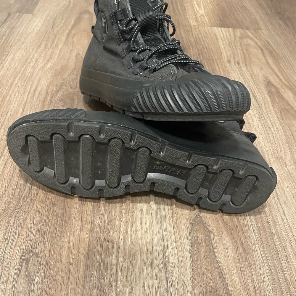 P.F. Flyers Black High-Tops / Worn 3 Times Total, Like New - Picture 4 of 5